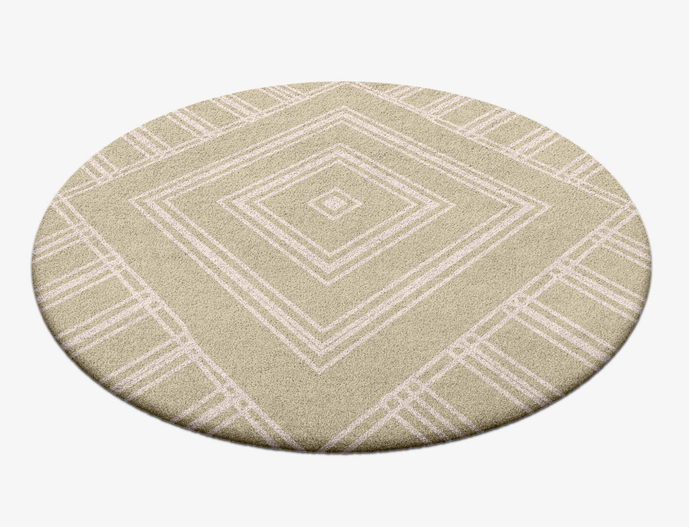 Andalusian Batik Round Hand Tufted Pure Wool Custom Rug by Rug Artisan
