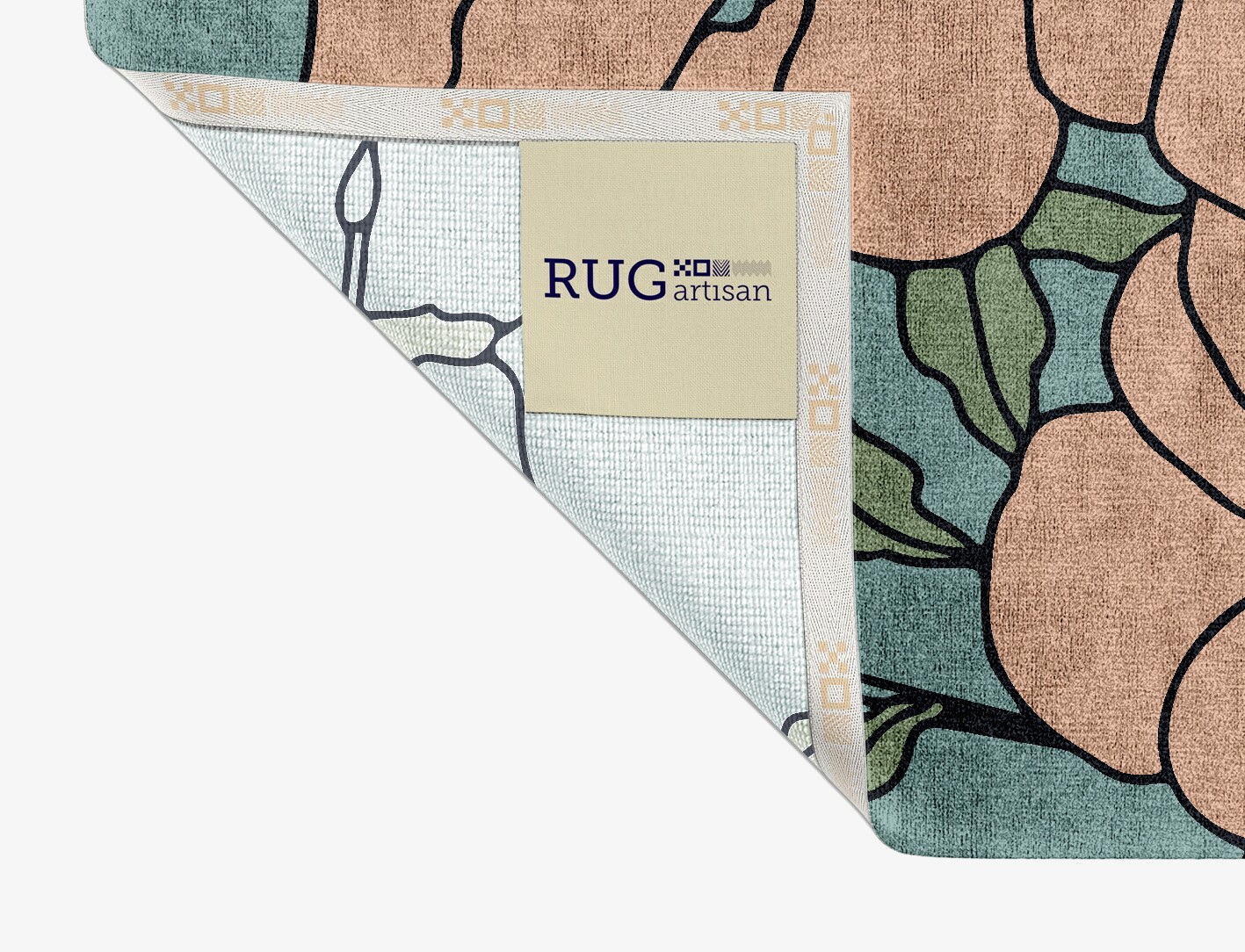 Anemone Field of Flowers Rectangle Hand Knotted Bamboo Silk Custom Rug by Rug Artisan