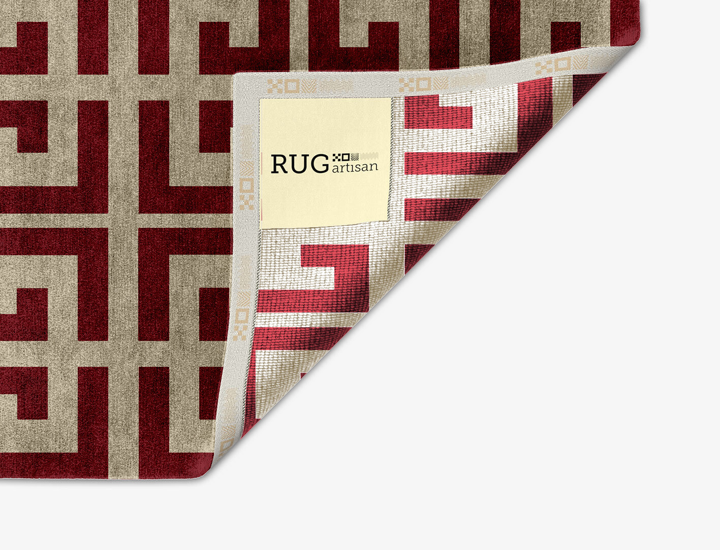 Angus Geometric Arch Hand Knotted Bamboo Silk Custom Rug by Rug Artisan