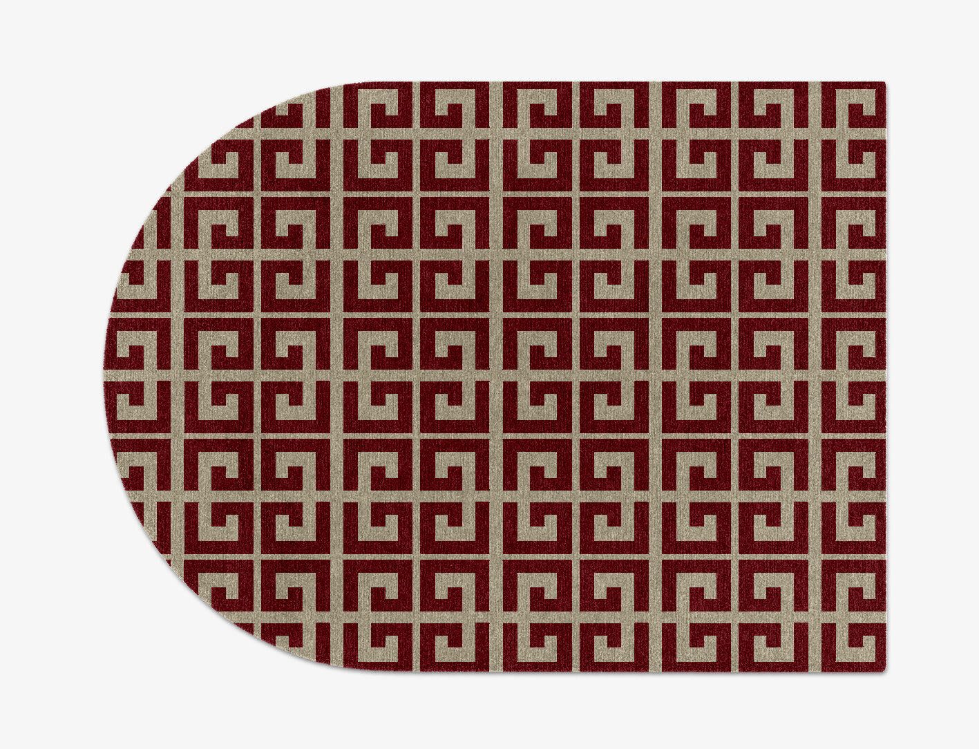 Angus Geometric Arch Hand Knotted Tibetan Wool Custom Rug by Rug Artisan