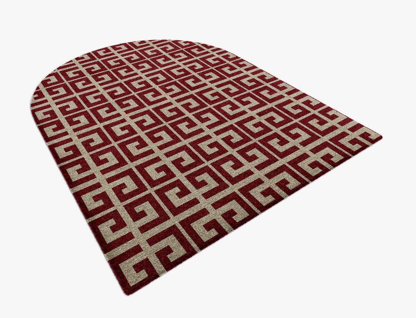 Angus Geometric Arch Hand Knotted Tibetan Wool Custom Rug by Rug Artisan