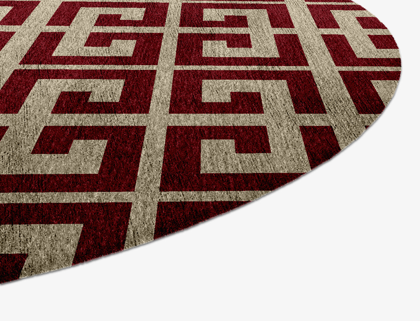 Angus Geometric Capsule Hand Knotted Bamboo Silk Custom Rug by Rug Artisan