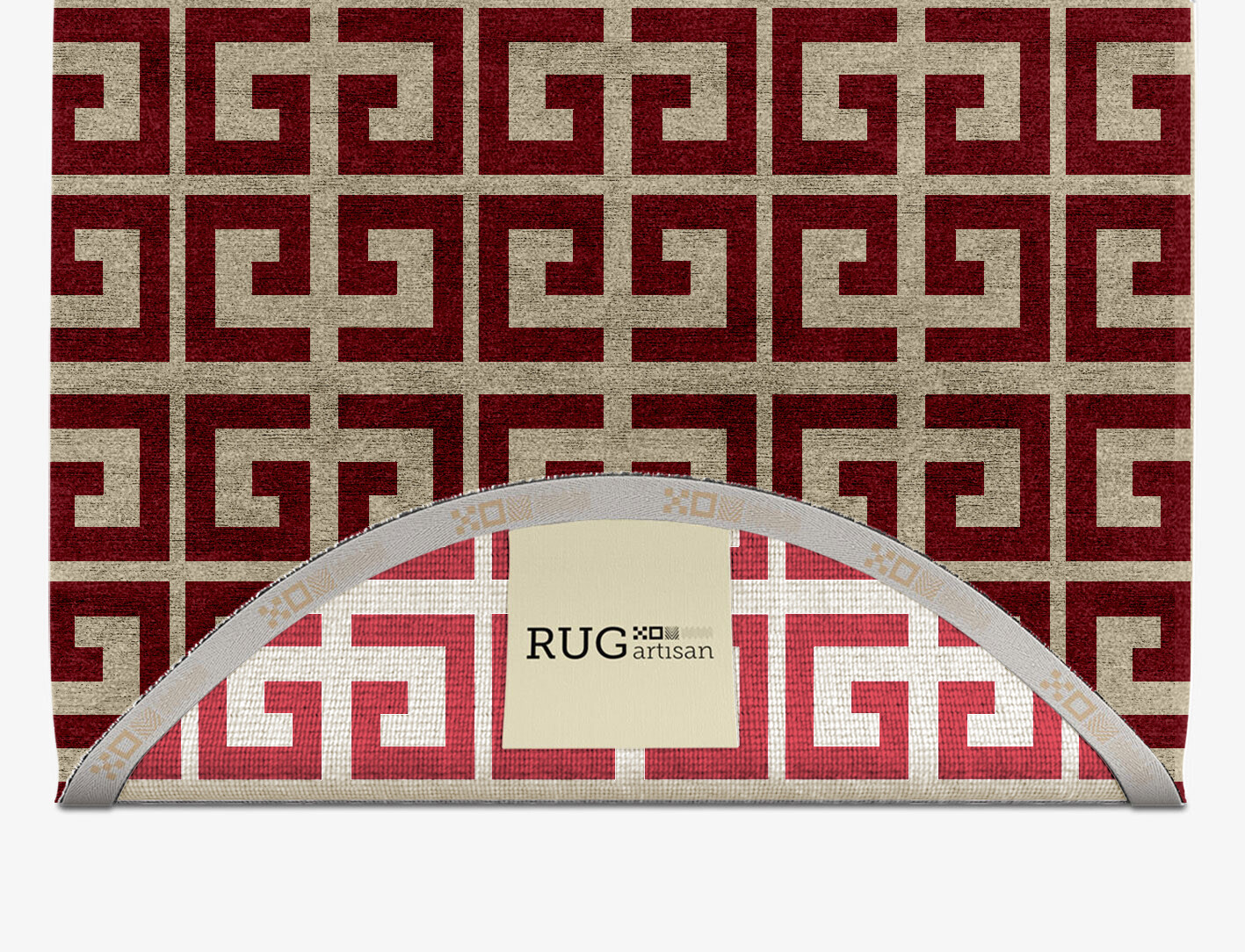 Angus Geometric Capsule Hand Knotted Bamboo Silk Custom Rug by Rug Artisan