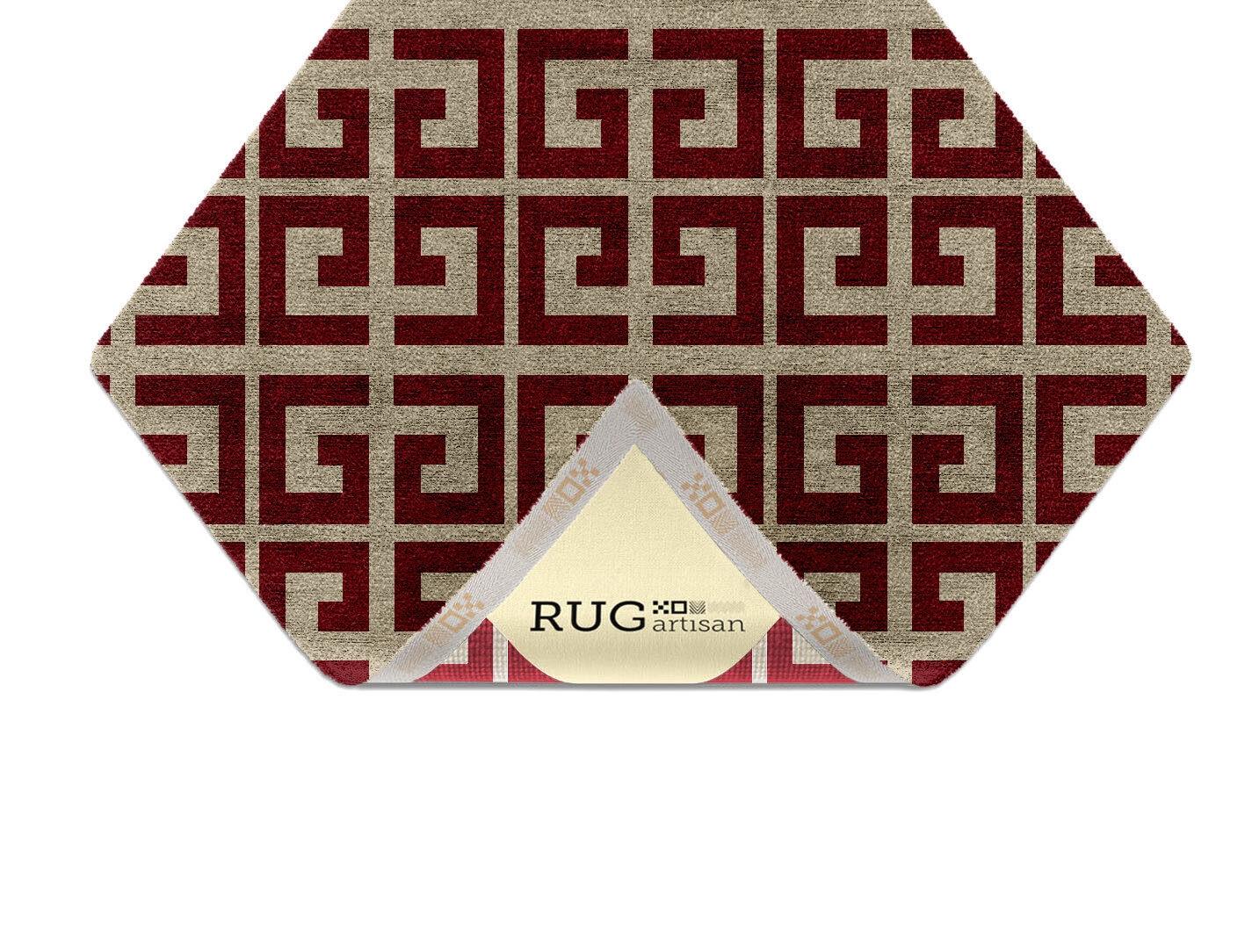 Angus Geometric Diamond Hand Knotted Bamboo Silk Custom Rug by Rug Artisan