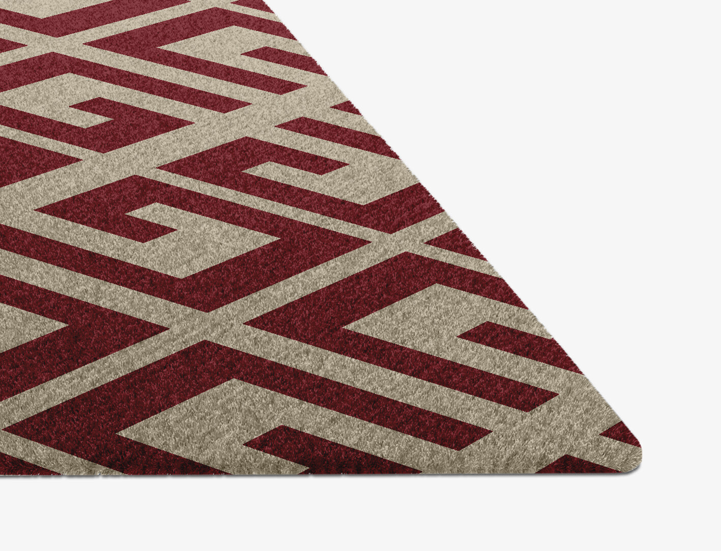 Angus Geometric Diamond Hand Knotted Tibetan Wool Custom Rug by Rug Artisan