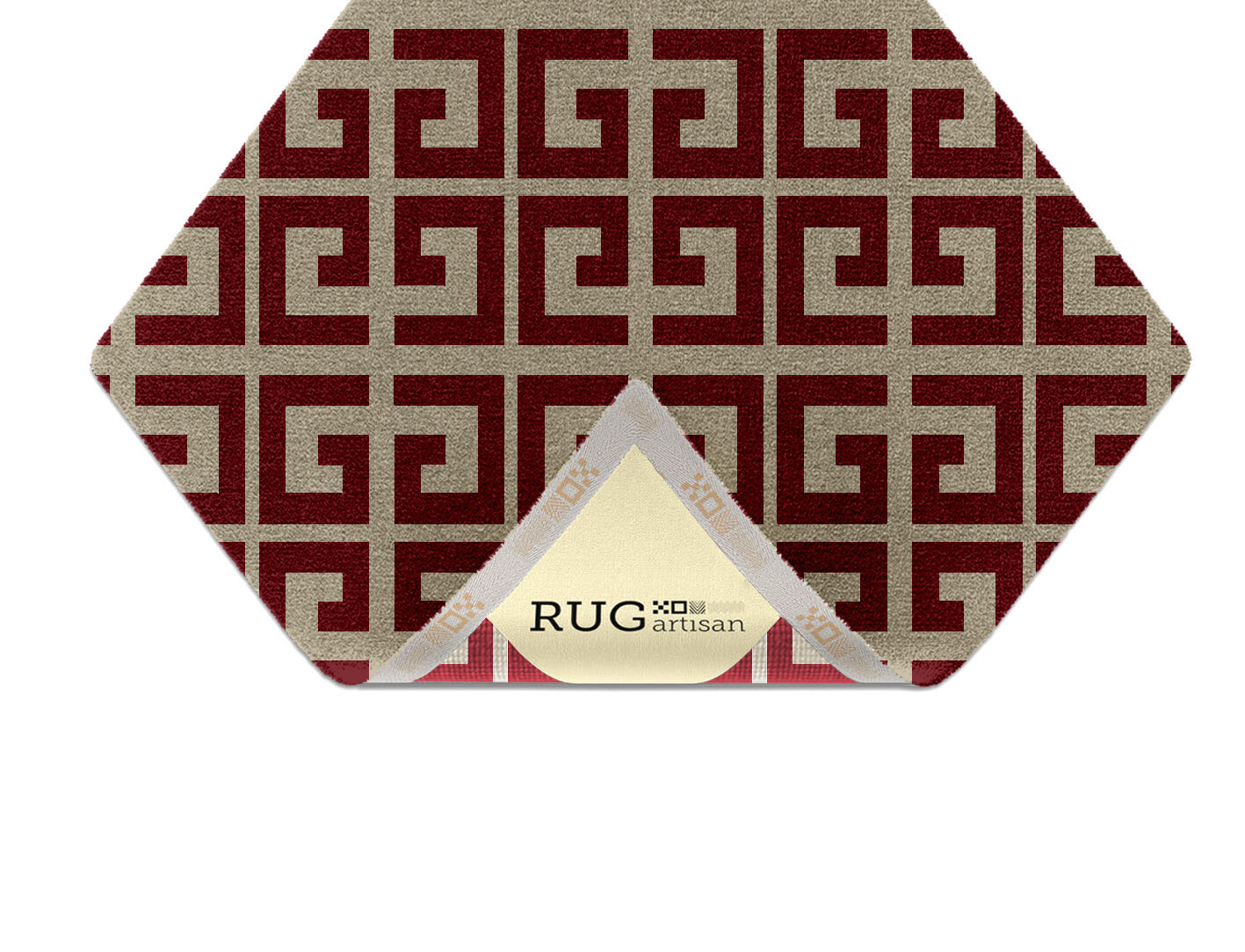 Angus Geometric Diamond Hand Knotted Tibetan Wool Custom Rug by Rug Artisan