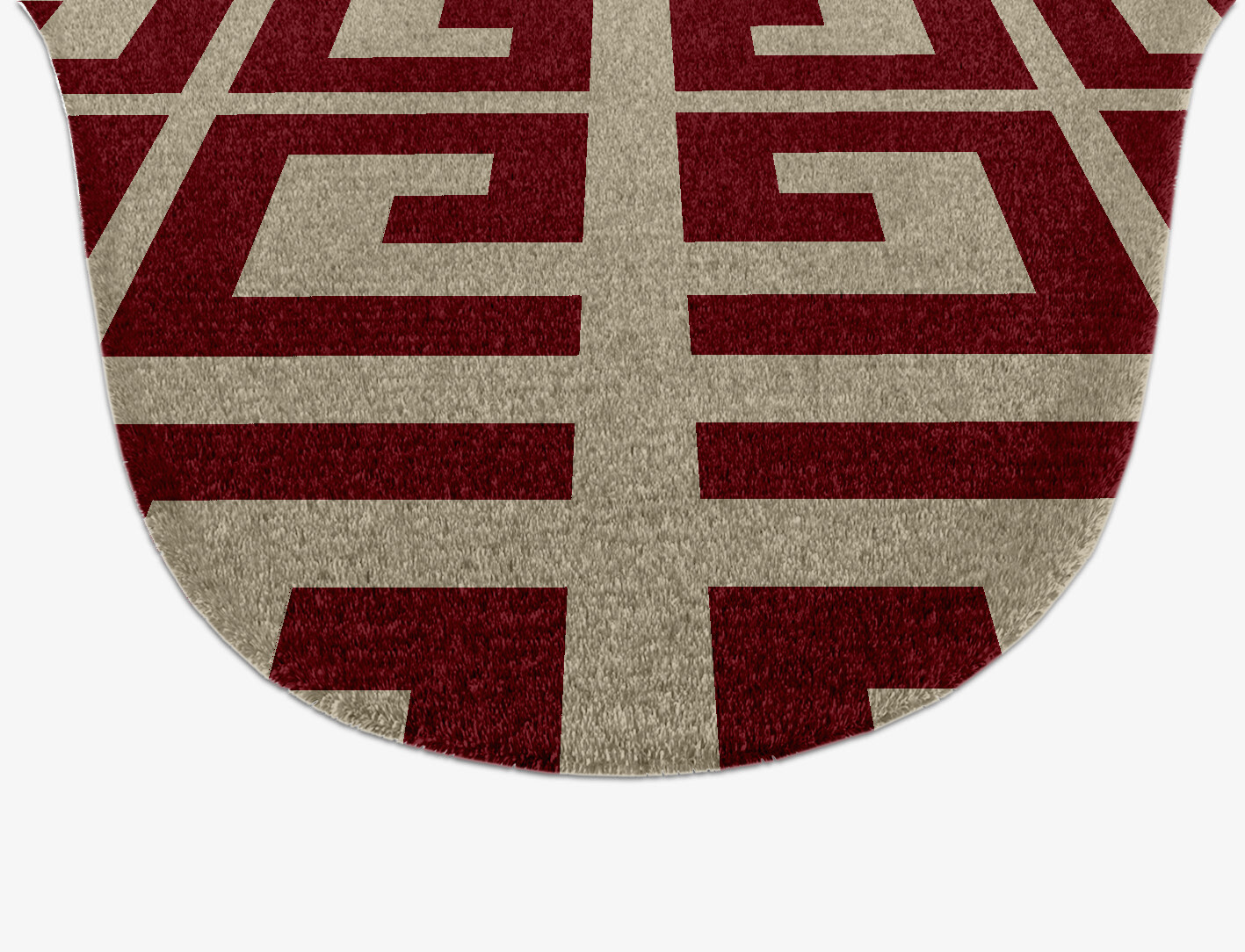 Angus Geometric Drop Hand Knotted Tibetan Wool Custom Rug by Rug Artisan