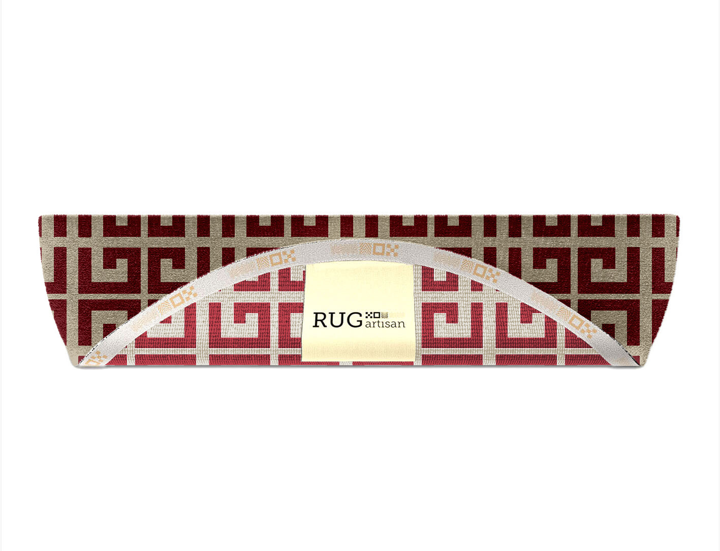 Angus Geometric Halfmoon Hand Knotted Tibetan Wool Custom Rug by Rug Artisan