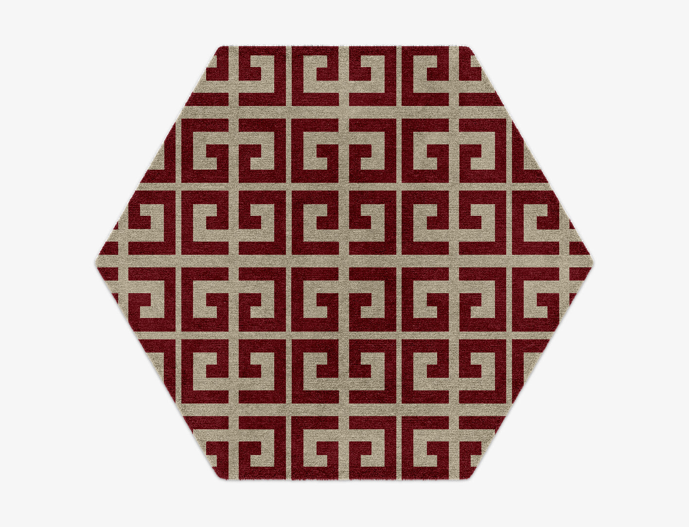 Angus Geometric Hexagon Hand Knotted Tibetan Wool Custom Rug by Rug Artisan