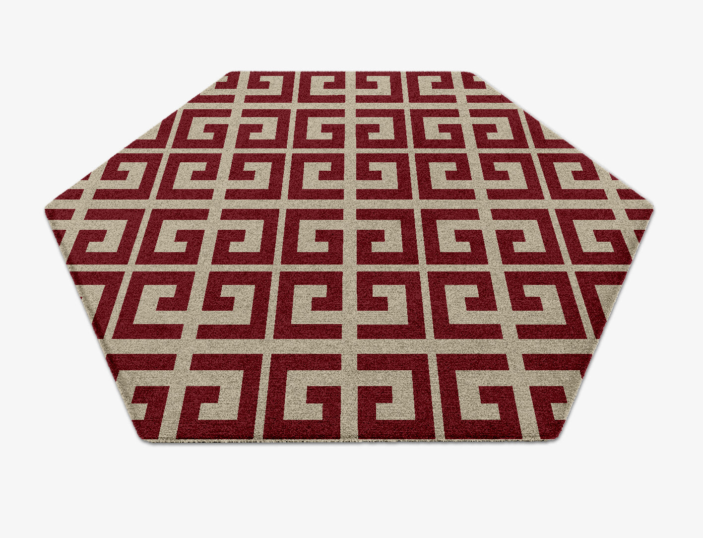 Angus Geometric Hexagon Hand Knotted Tibetan Wool Custom Rug by Rug Artisan