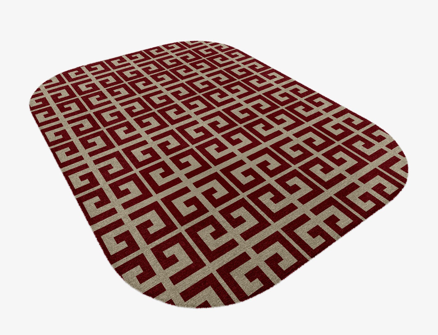 Angus Geometric Oblong Hand Knotted Tibetan Wool Custom Rug by Rug Artisan