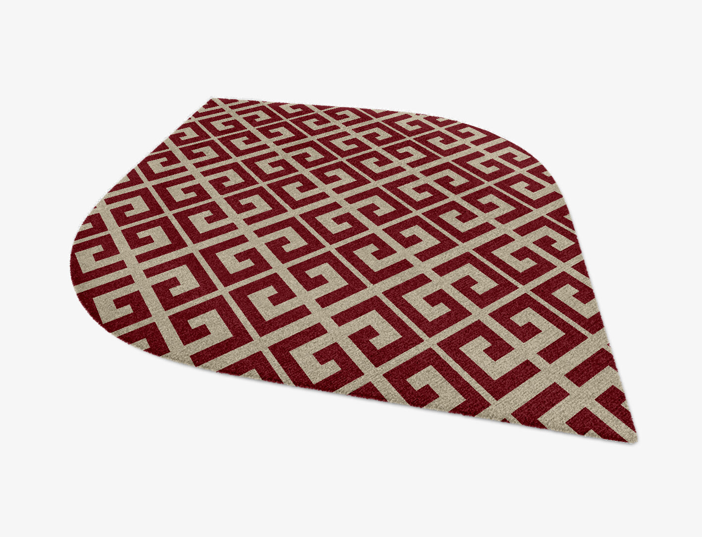 Angus Geometric Ogee Hand Knotted Tibetan Wool Custom Rug by Rug Artisan