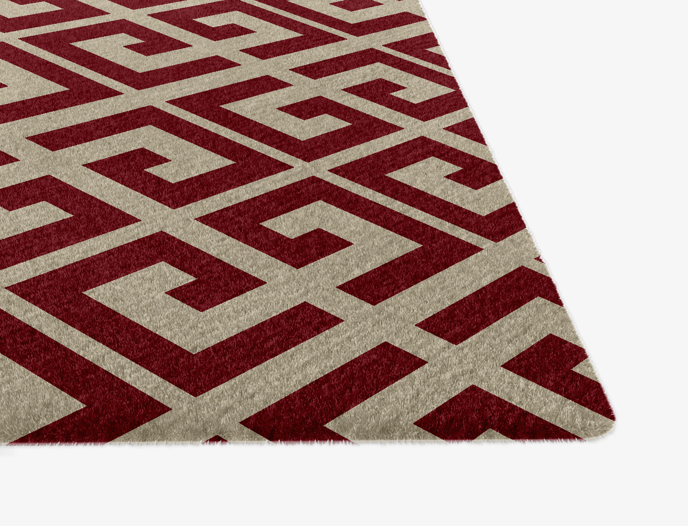 Angus Geometric Ogee Hand Knotted Tibetan Wool Custom Rug by Rug Artisan