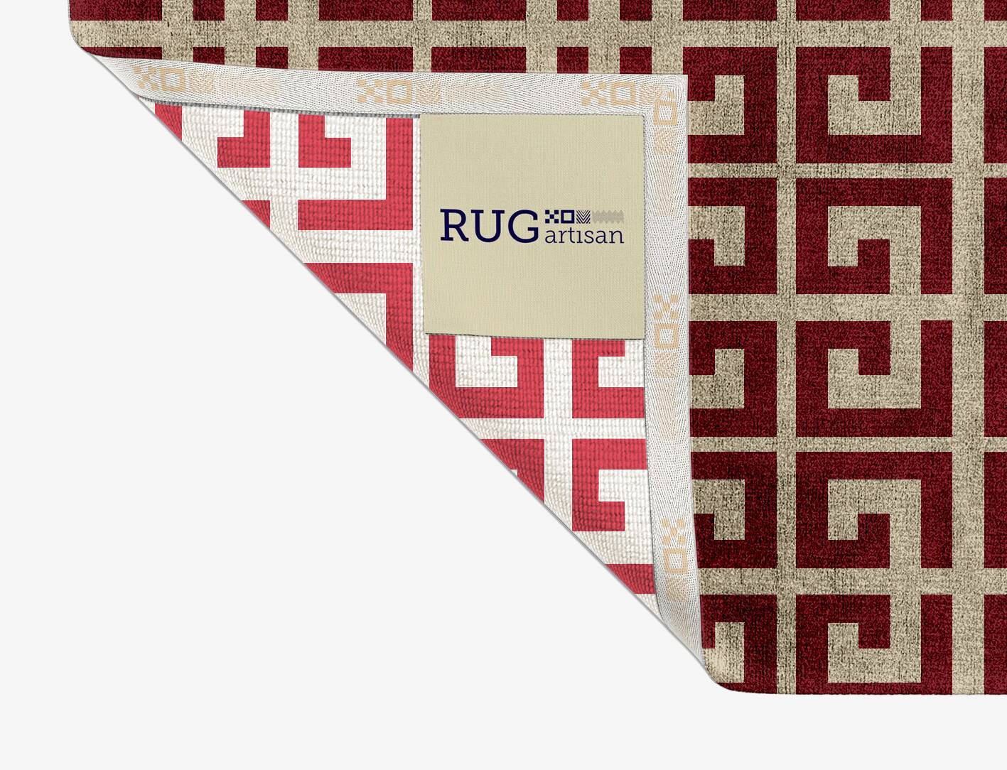 Angus Modern Geometrics Rectangle Hand Knotted Bamboo Silk Custom Rug by Rug Artisan