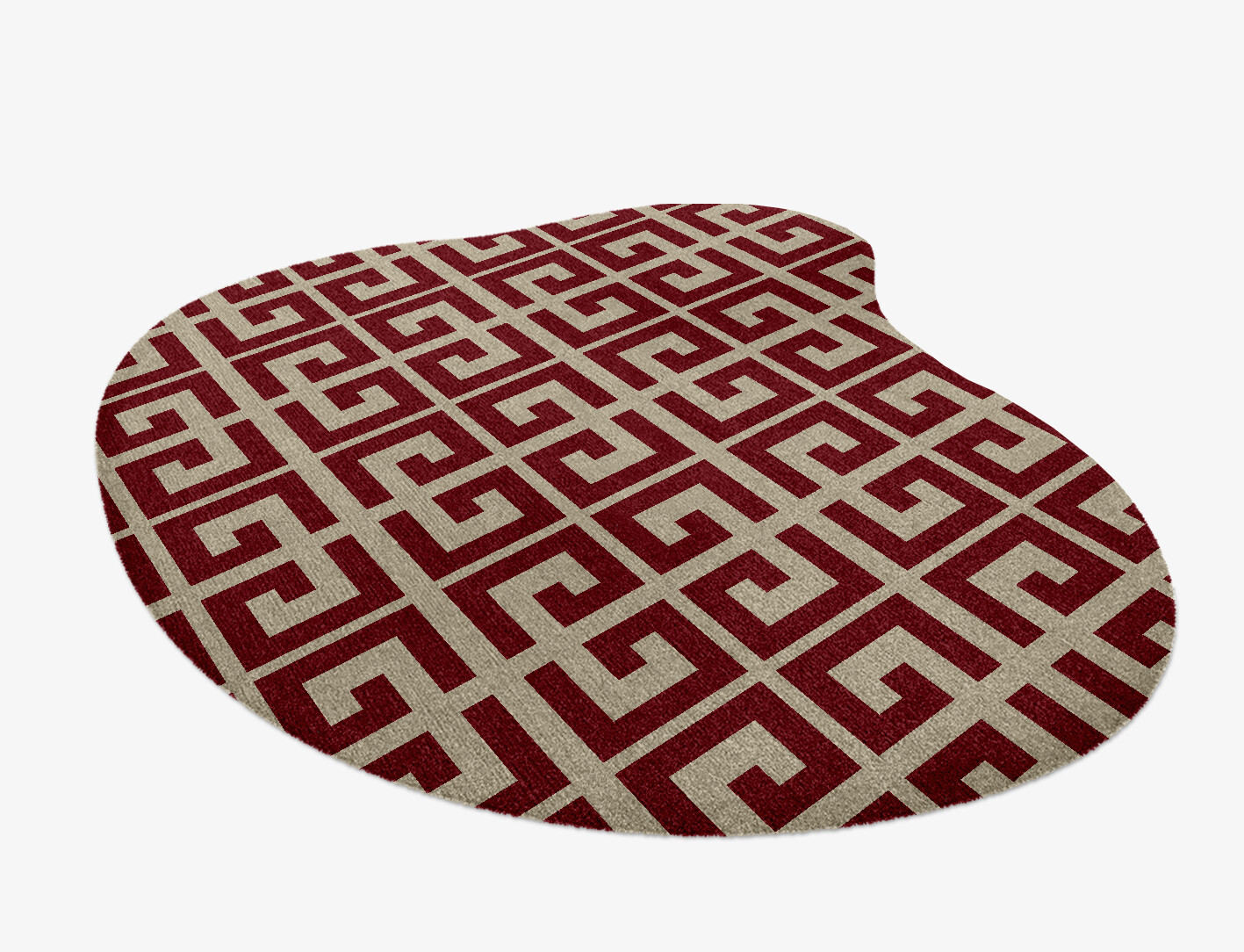 Angus Geometric Splash Hand Knotted Tibetan Wool Custom Rug by Rug Artisan