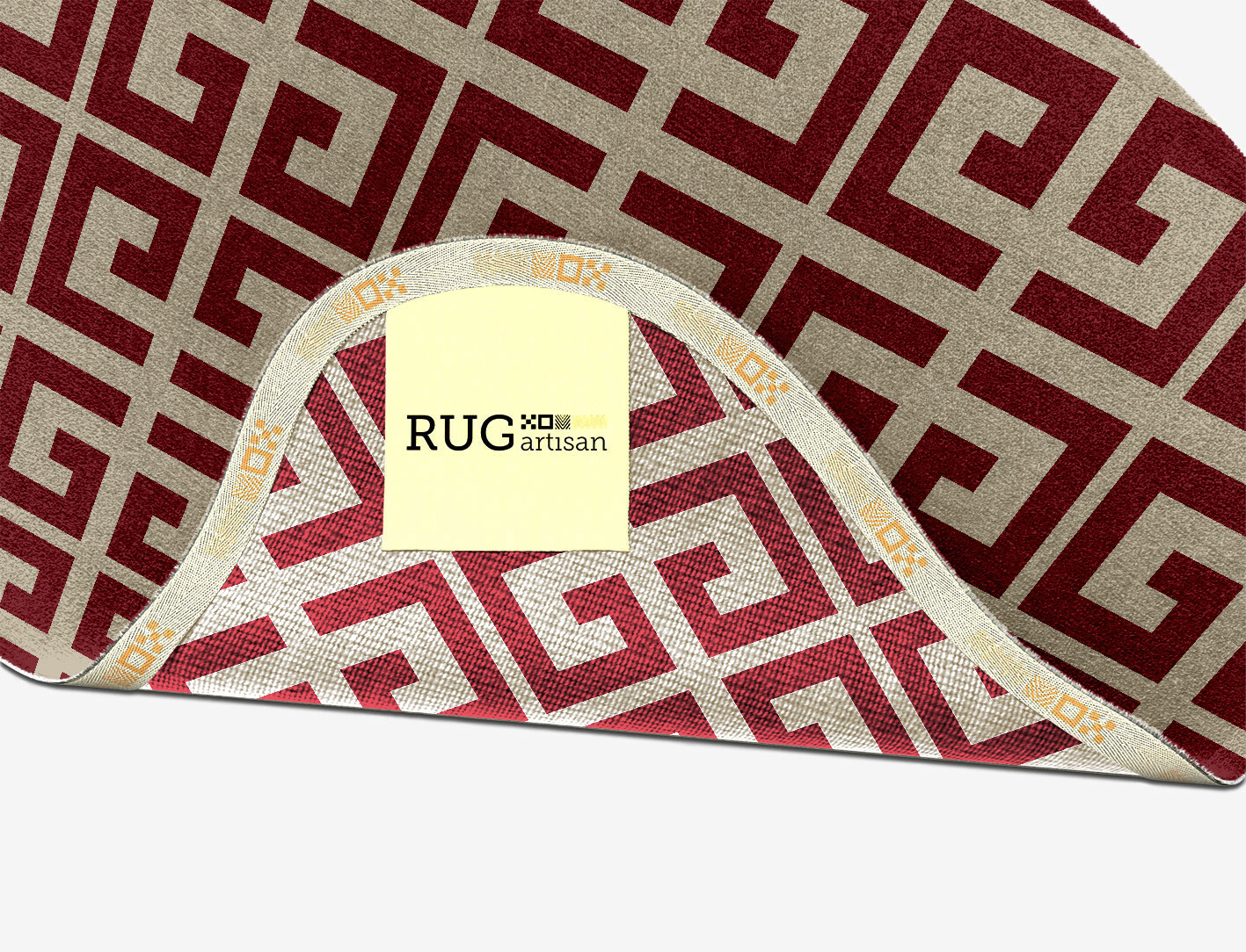 Angus Geometric Splash Hand Knotted Tibetan Wool Custom Rug by Rug Artisan