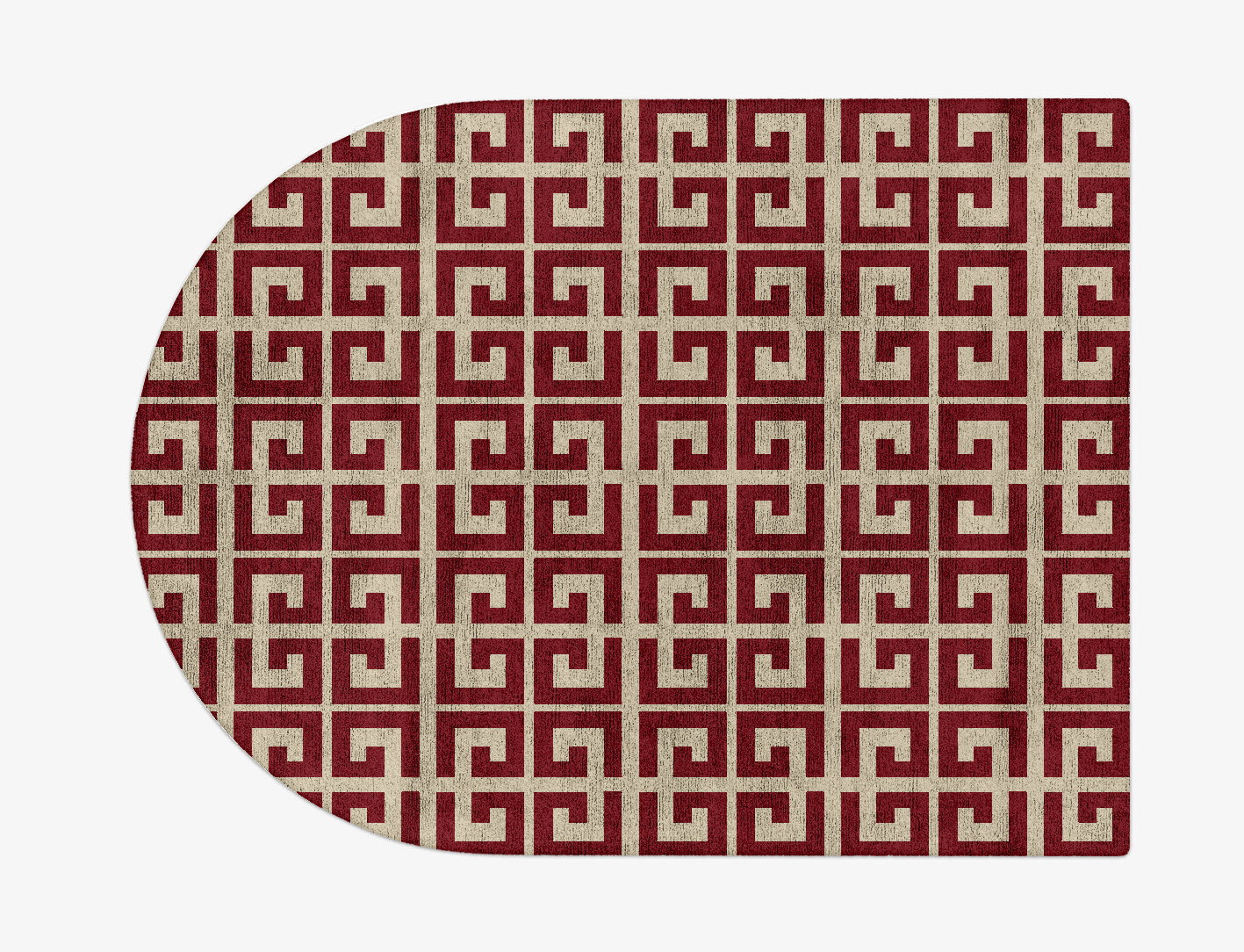 Angus Geometric Arch Hand Tufted Bamboo Silk Custom Rug by Rug Artisan
