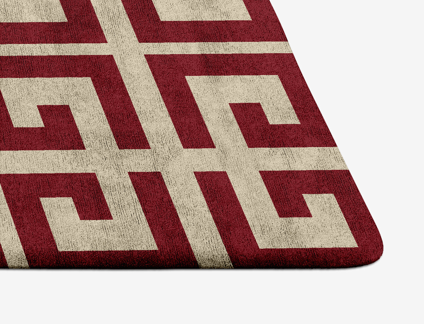 Angus Geometric Arch Hand Tufted Bamboo Silk Custom Rug by Rug Artisan