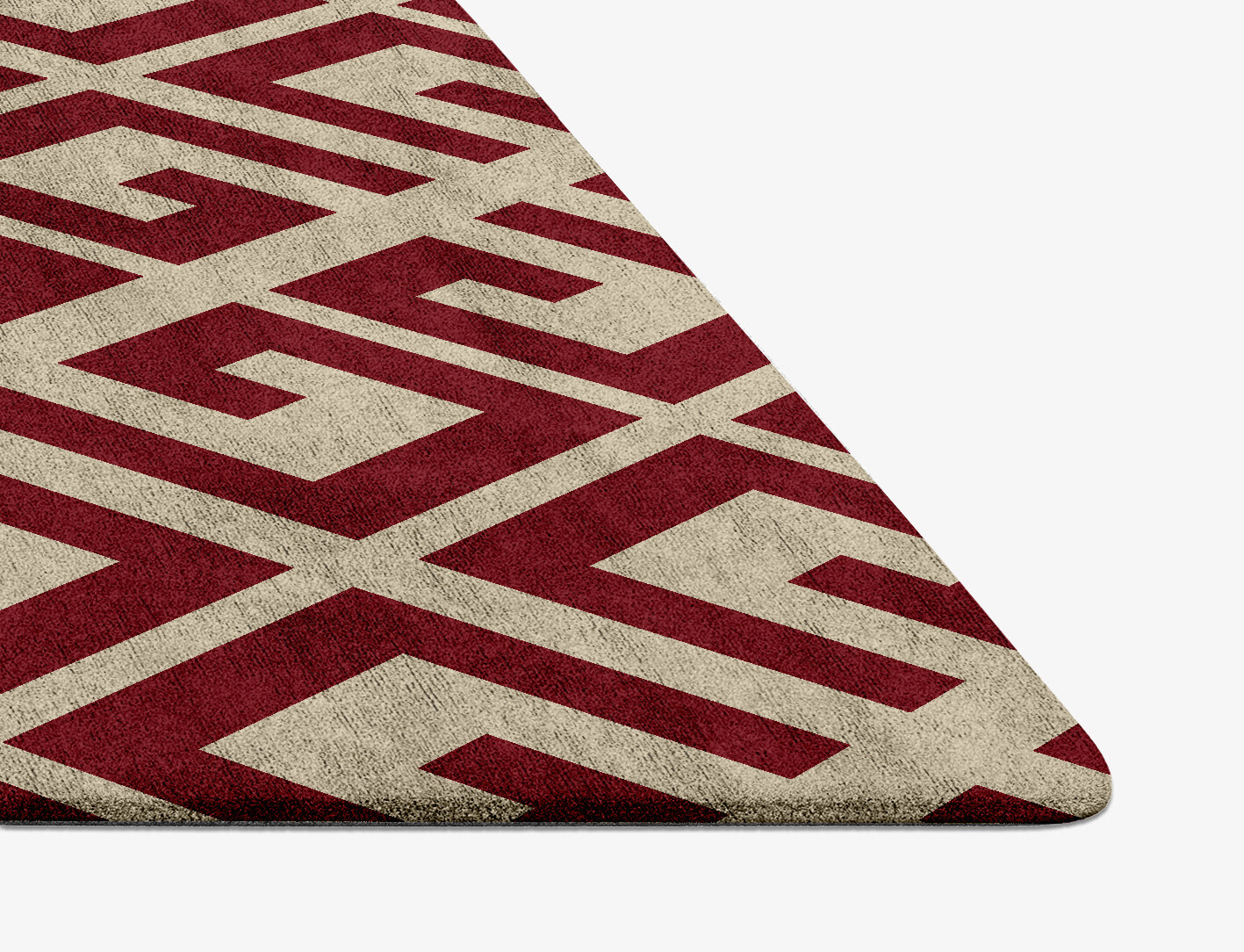 Angus Geometric Diamond Hand Tufted Bamboo Silk Custom Rug by Rug Artisan