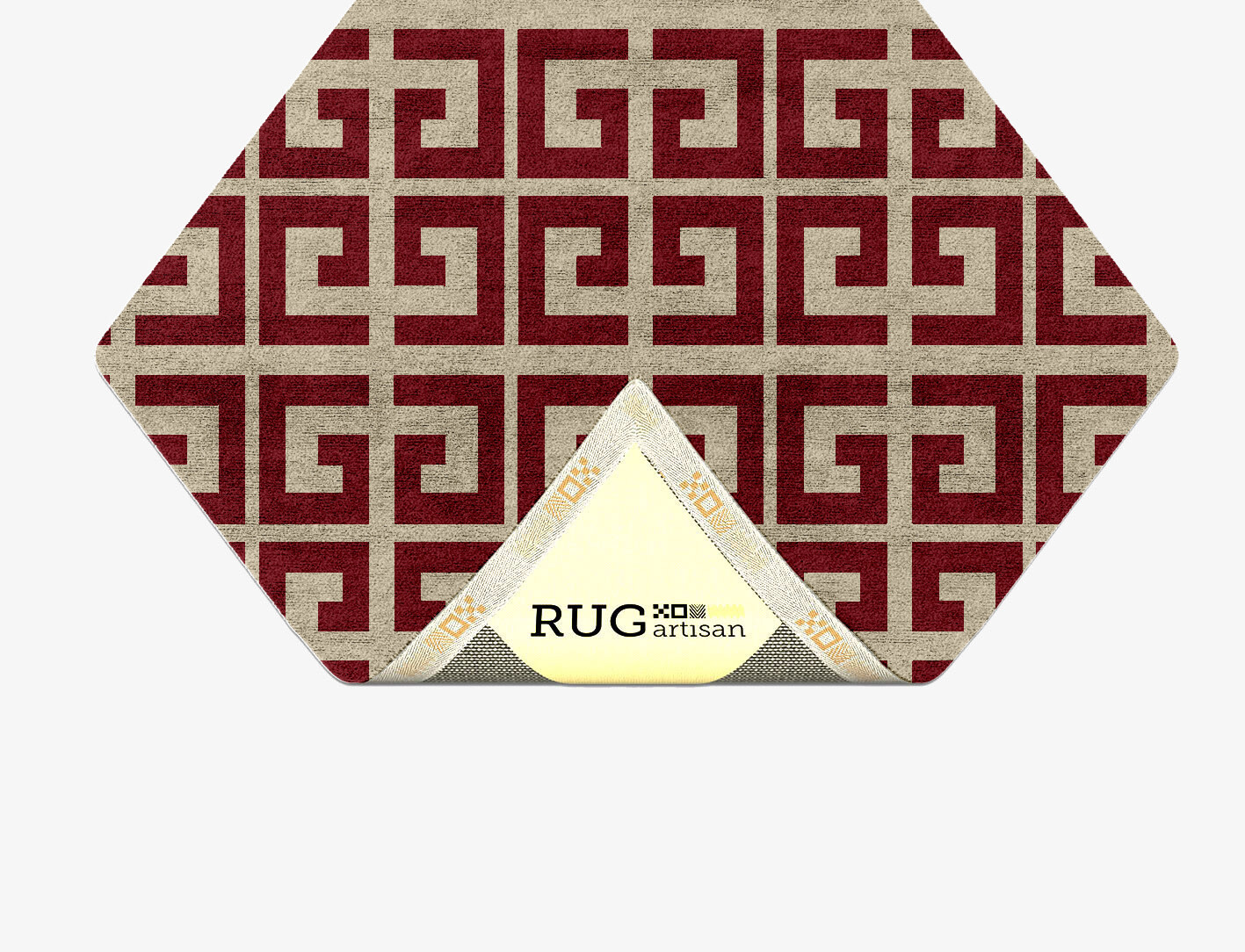 Angus Geometric Diamond Hand Tufted Bamboo Silk Custom Rug by Rug Artisan