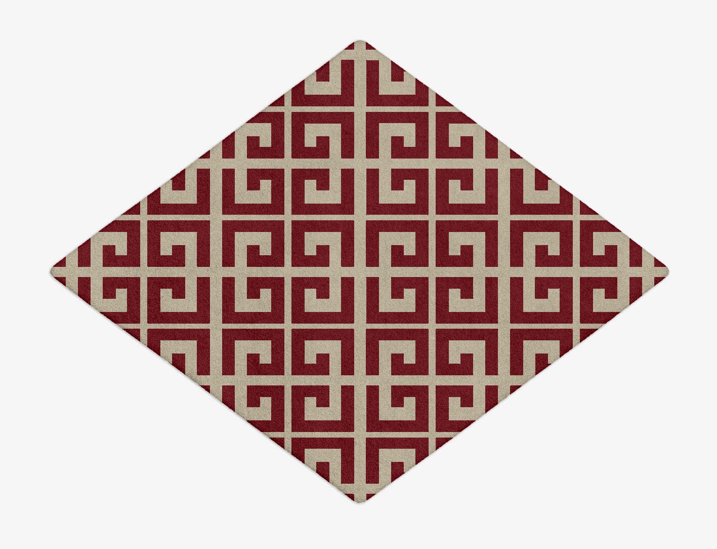 Angus Geometric Diamond Hand Tufted Pure Wool Custom Rug by Rug Artisan