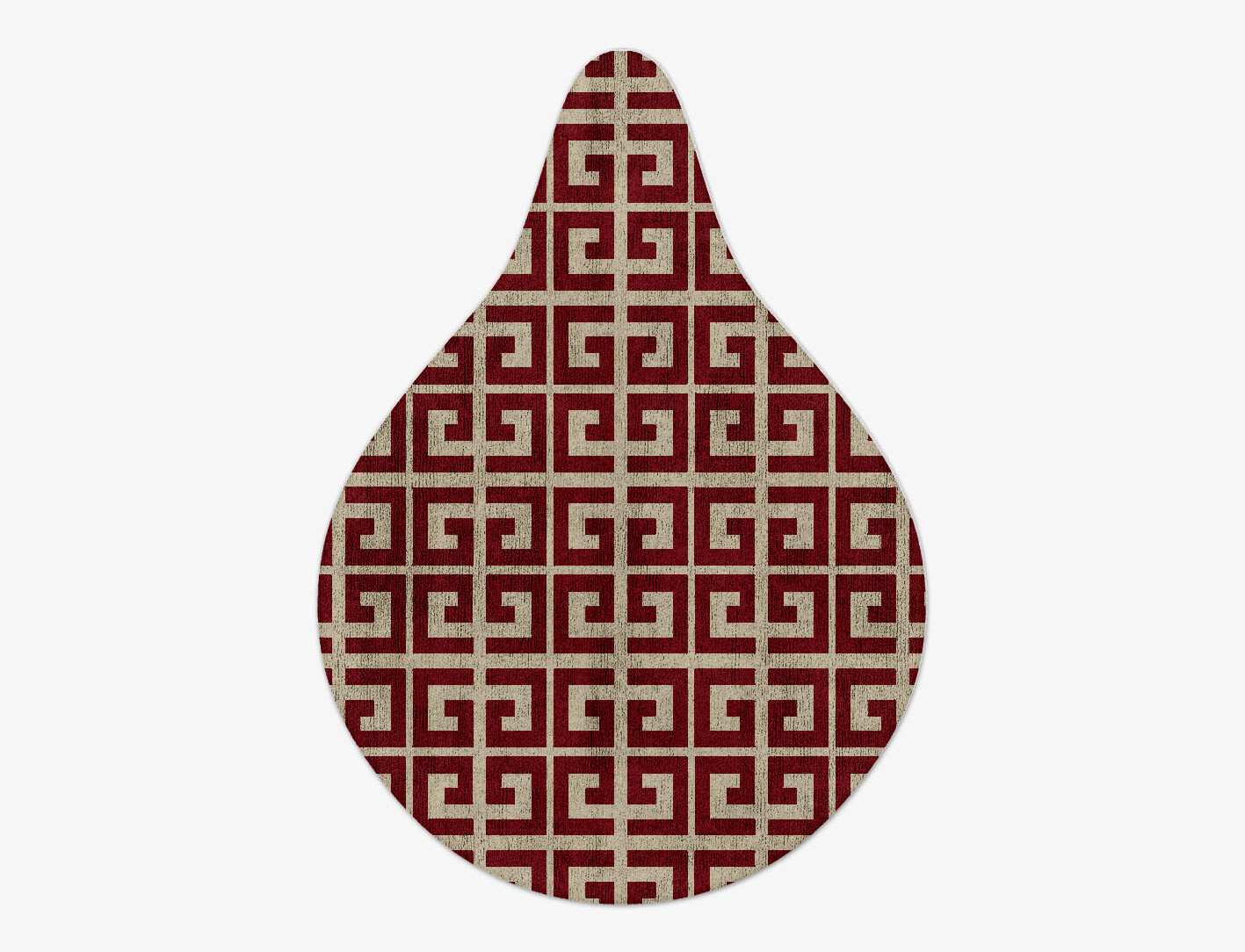 Angus Geometric Drop Hand Tufted Bamboo Silk Custom Rug by Rug Artisan