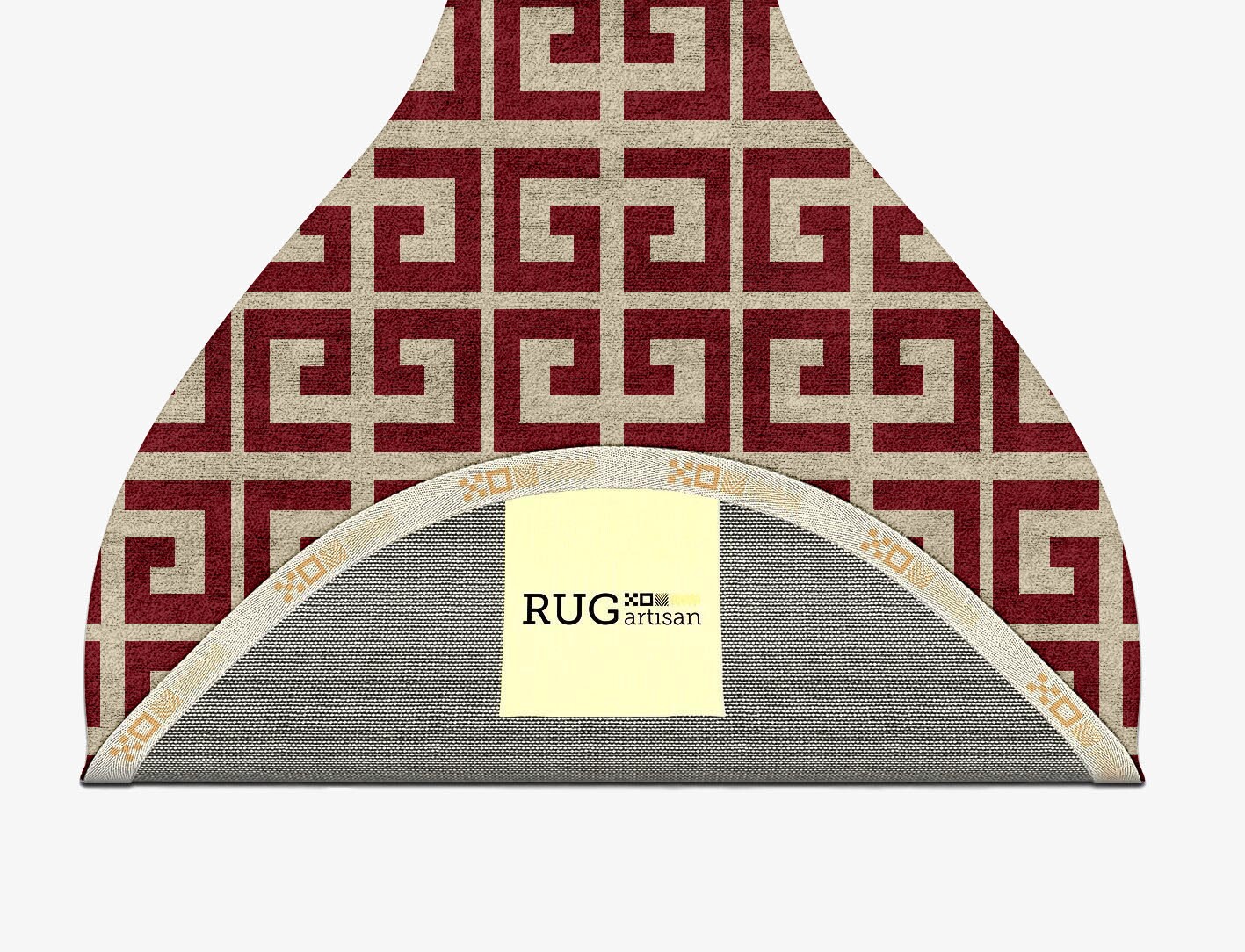 Angus Geometric Drop Hand Tufted Bamboo Silk Custom Rug by Rug Artisan
