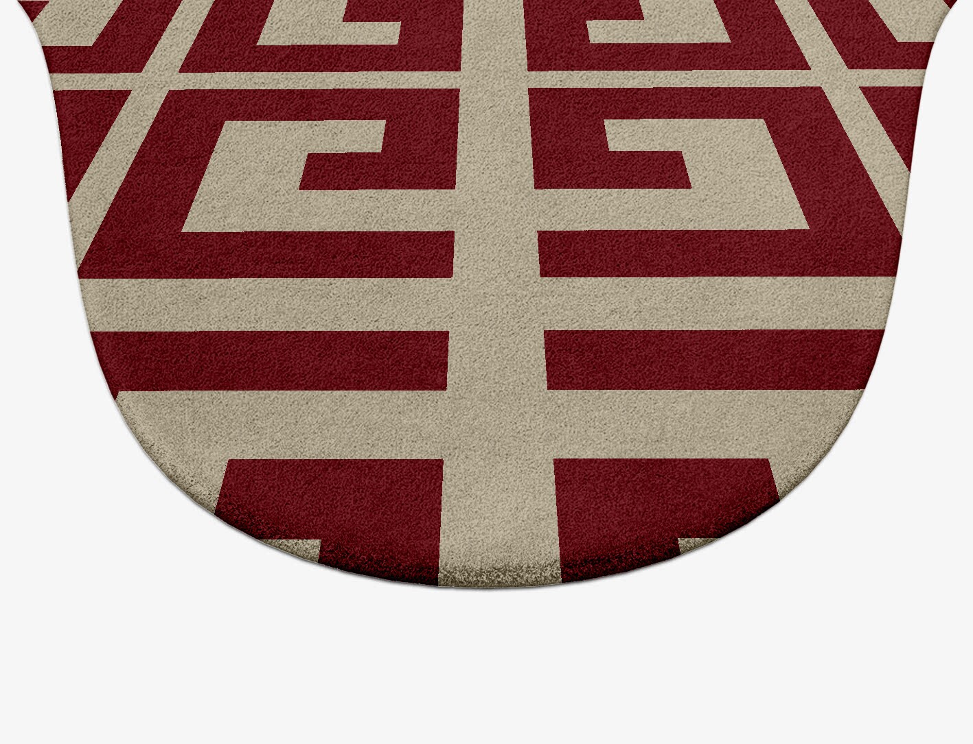 Angus Geometric Drop Hand Tufted Pure Wool Custom Rug by Rug Artisan