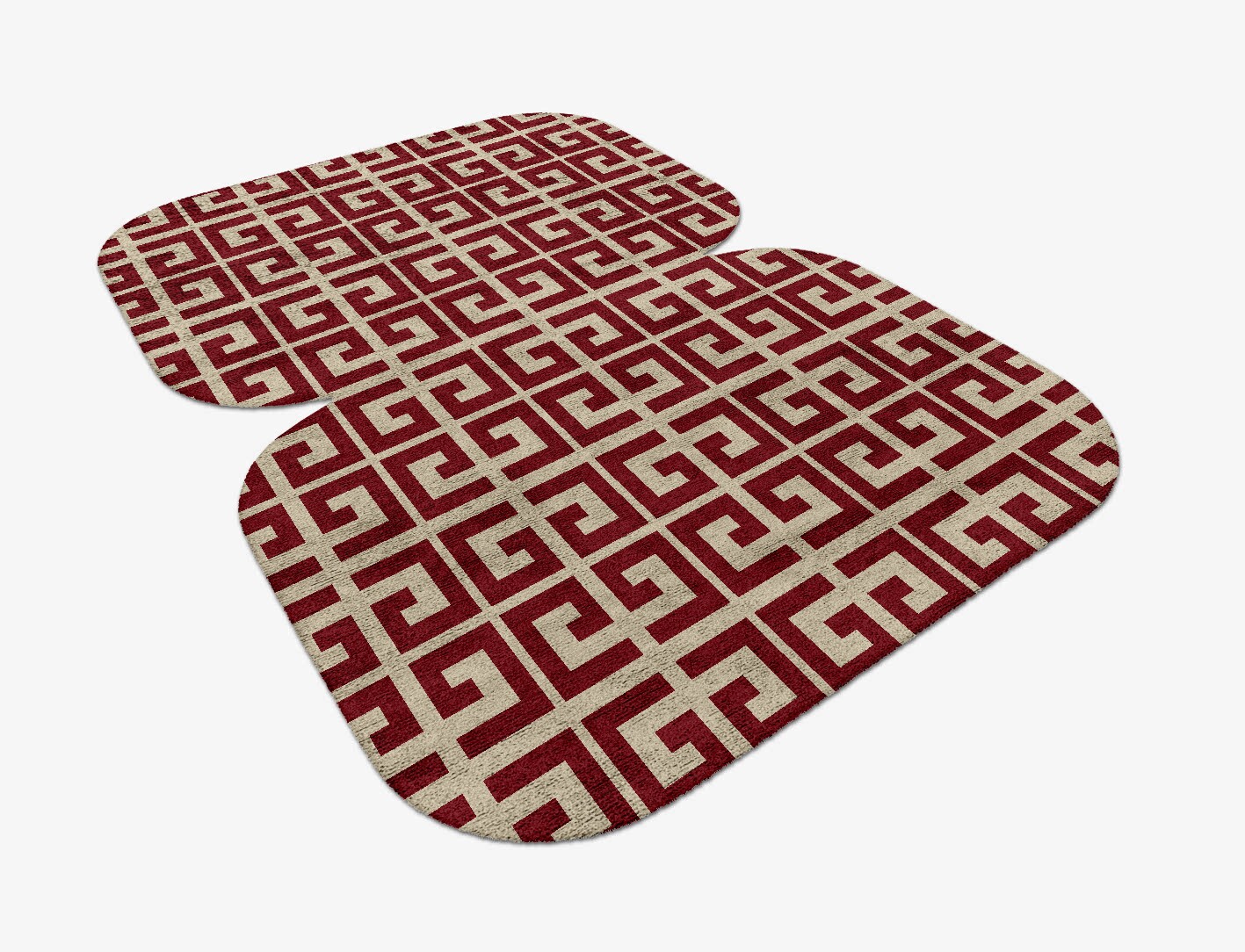 Angus Geometric Eight Hand Tufted Bamboo Silk Custom Rug by Rug Artisan