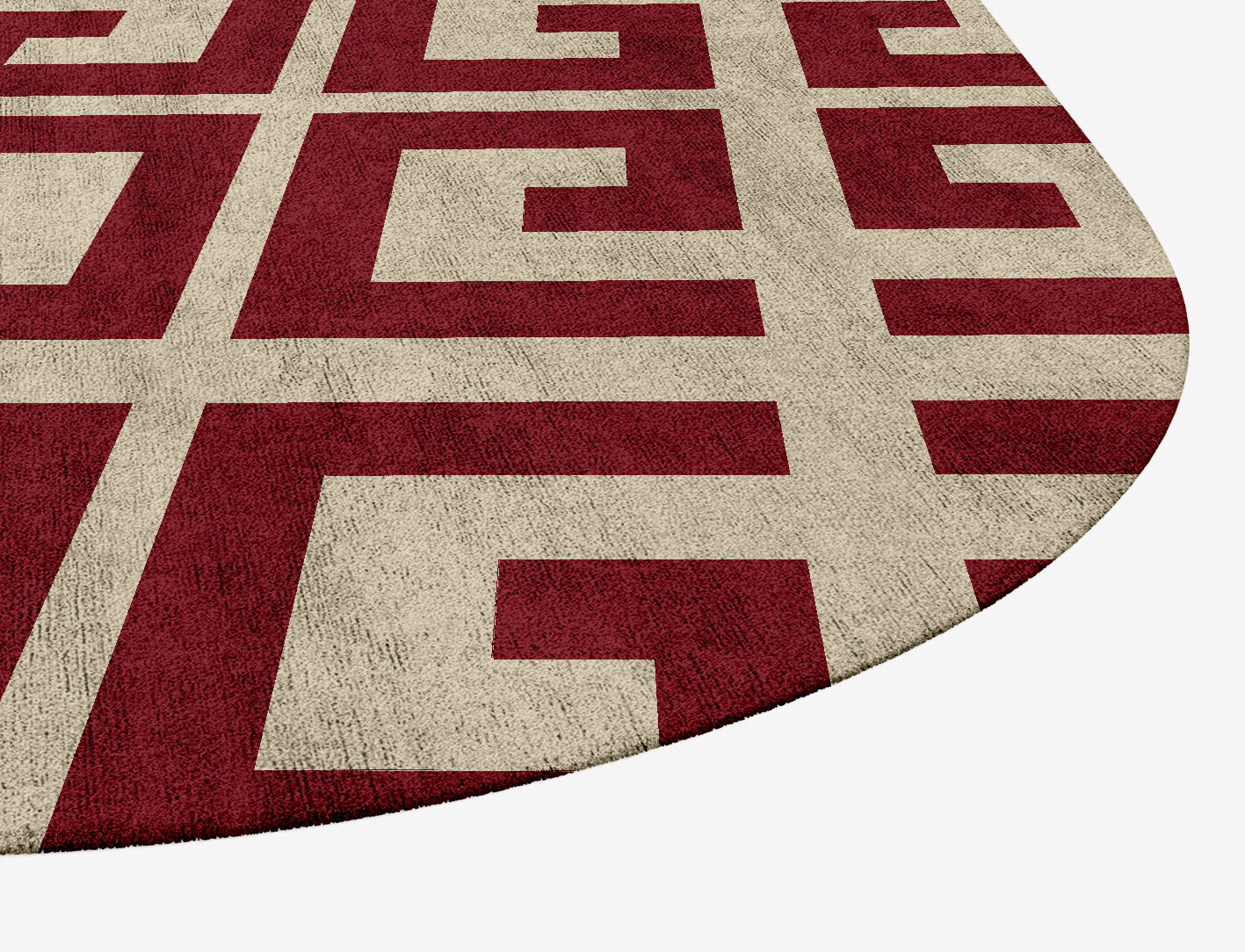 Angus Geometric Eight Hand Tufted Bamboo Silk Custom Rug by Rug Artisan