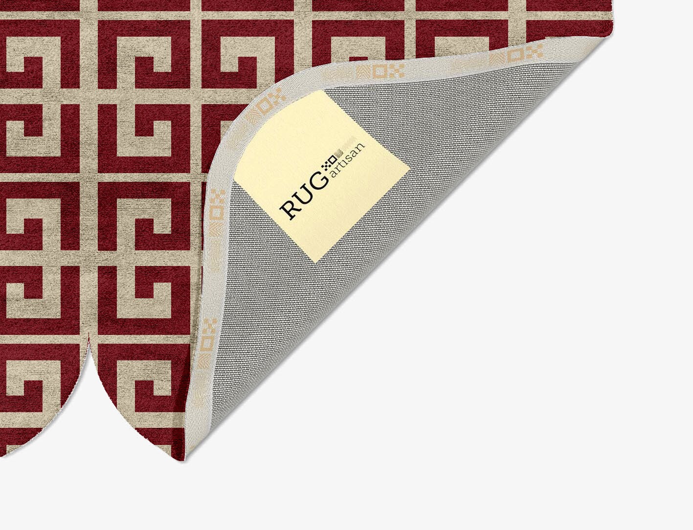 Angus Geometric Eight Hand Tufted Bamboo Silk Custom Rug by Rug Artisan