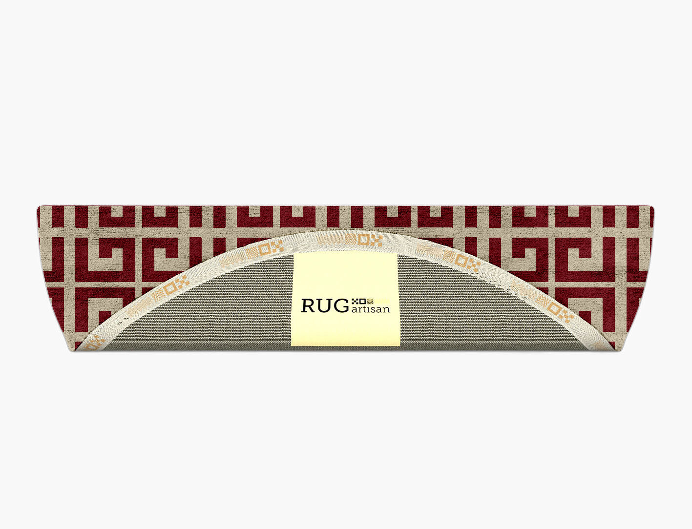Angus Geometric Halfmoon Hand Tufted Bamboo Silk Custom Rug by Rug Artisan