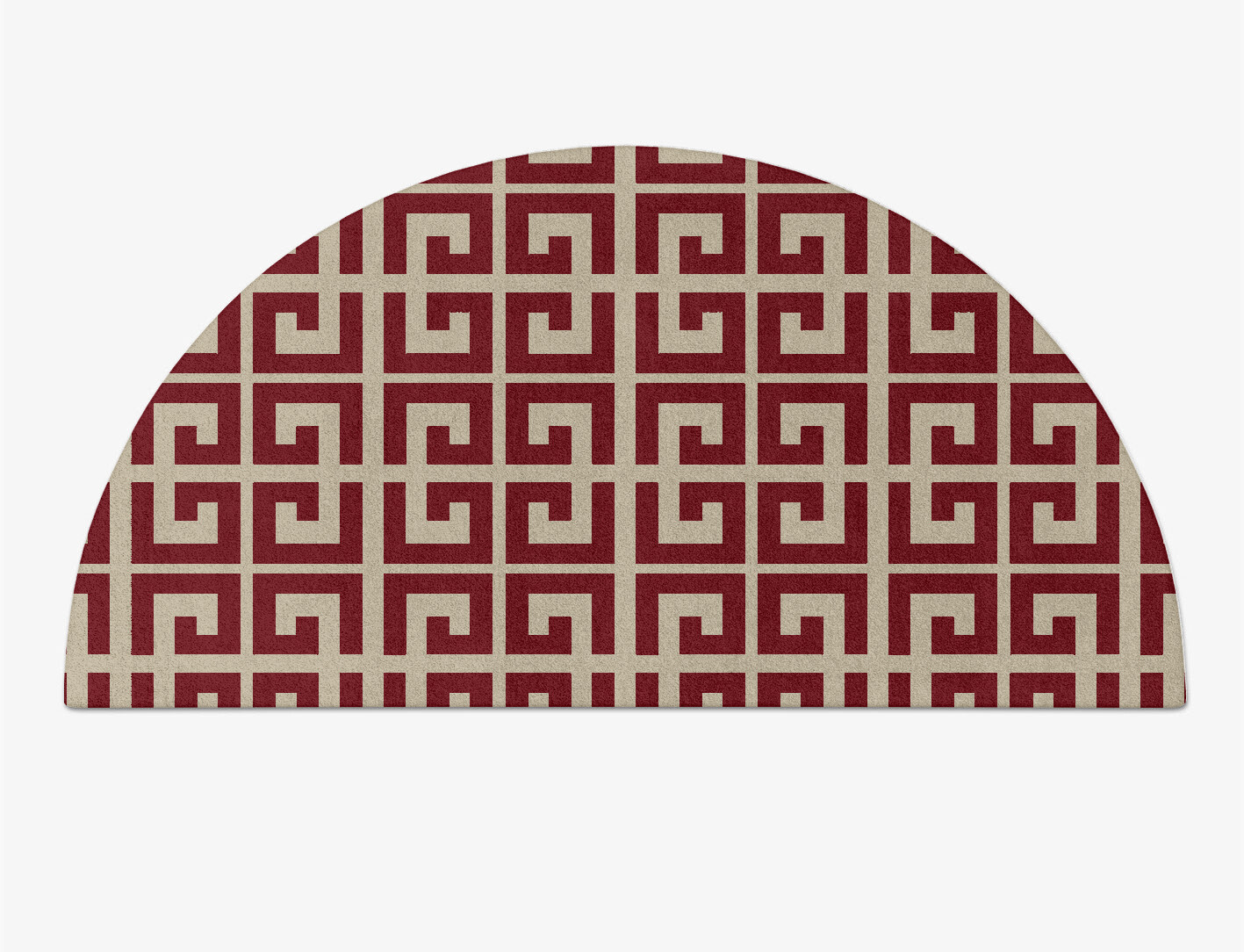 Angus Geometric Halfmoon Hand Tufted Pure Wool Custom Rug by Rug Artisan