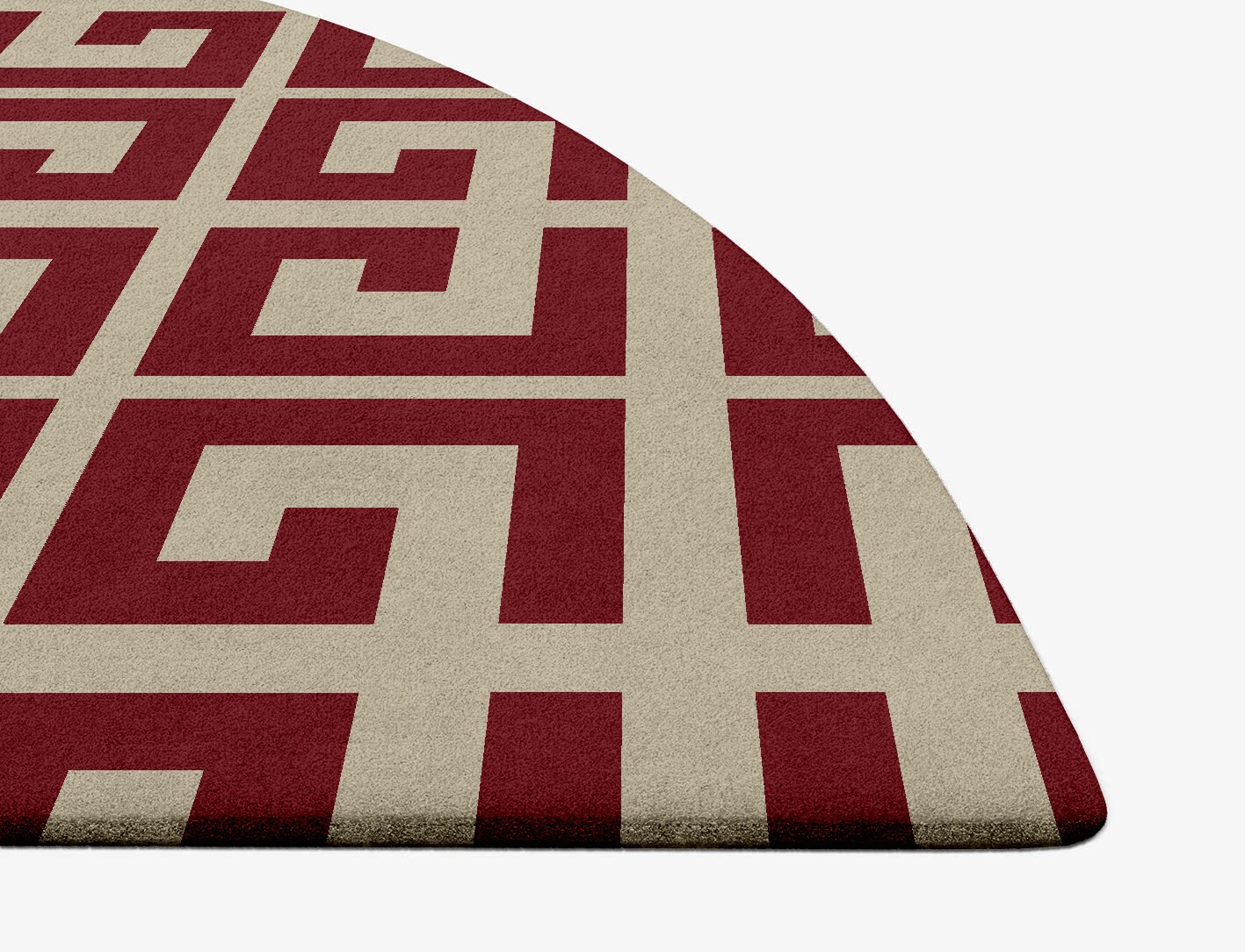 Angus Geometric Halfmoon Hand Tufted Pure Wool Custom Rug by Rug Artisan