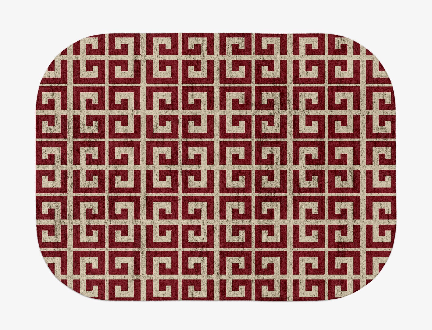 Angus Geometric Oblong Hand Tufted Bamboo Silk Custom Rug by Rug Artisan