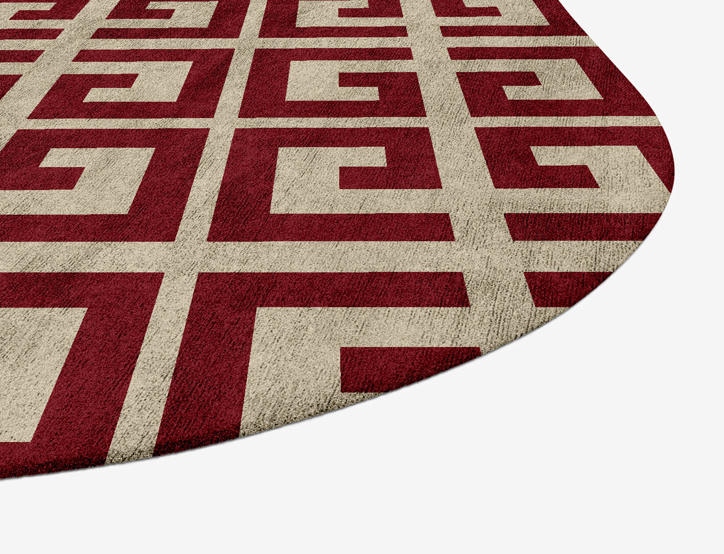 Angus Geometric Oblong Hand Tufted Bamboo Silk Custom Rug by Rug Artisan