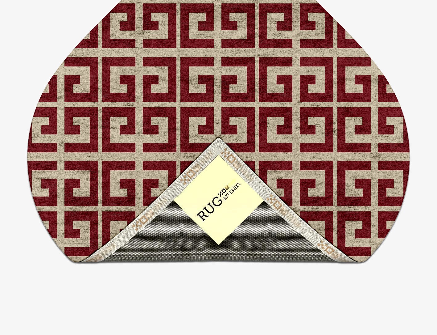 Angus Geometric Ogee Hand Tufted Bamboo Silk Custom Rug by Rug Artisan