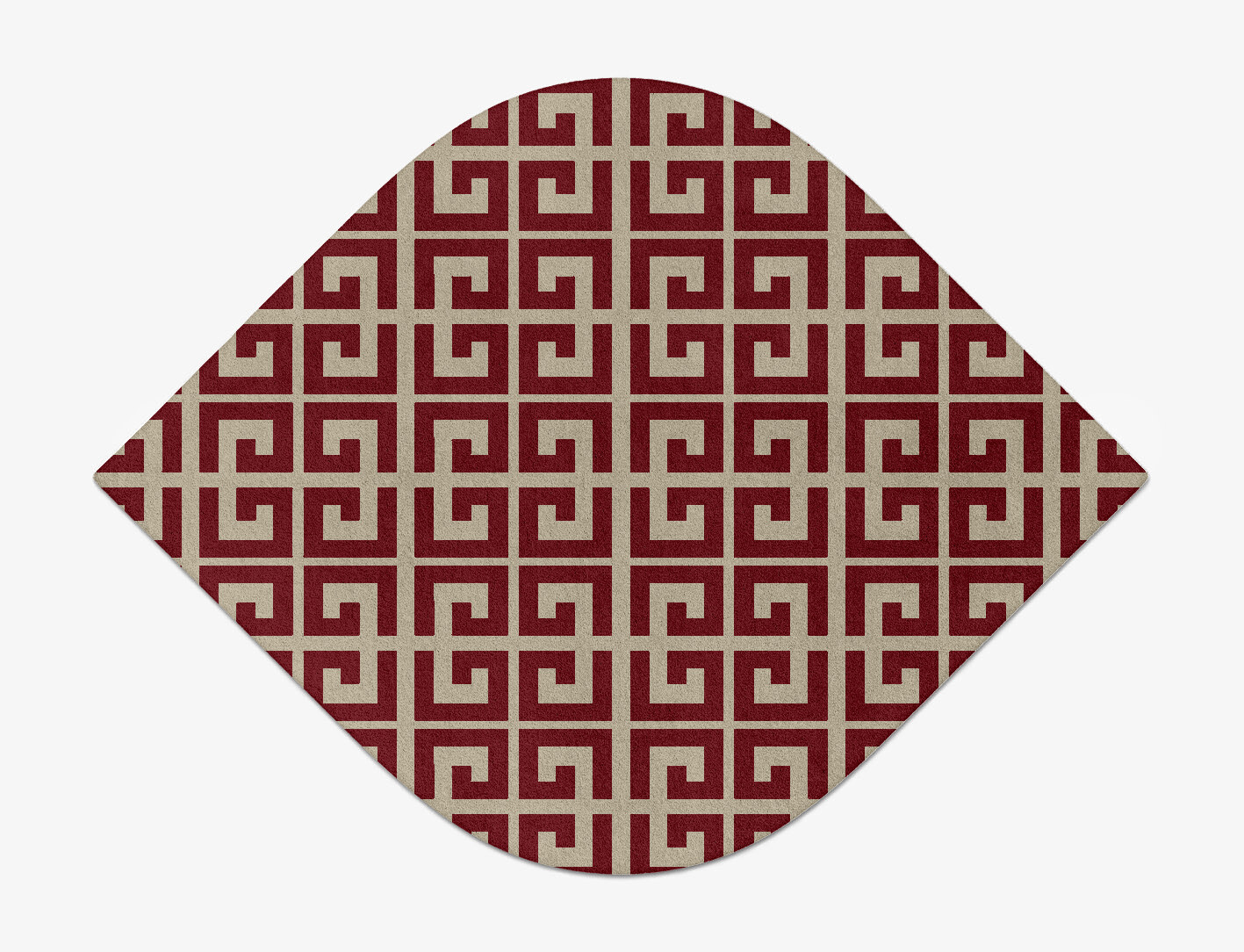 Angus Geometric Ogee Hand Tufted Pure Wool Custom Rug by Rug Artisan