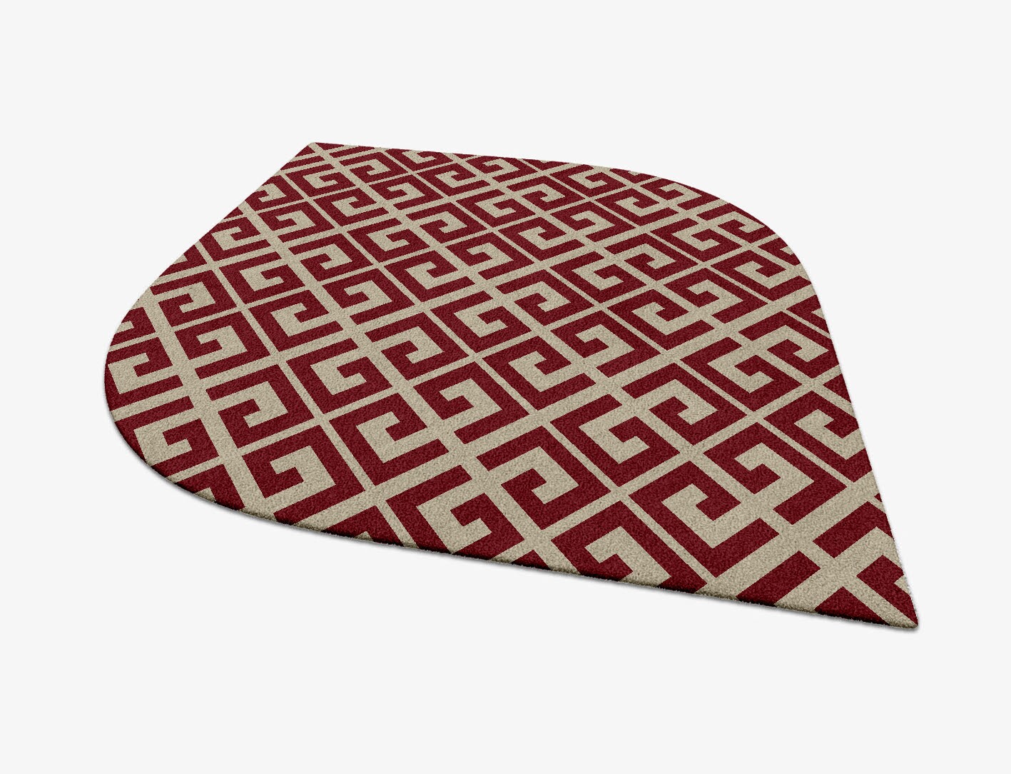Angus Geometric Ogee Hand Tufted Pure Wool Custom Rug by Rug Artisan