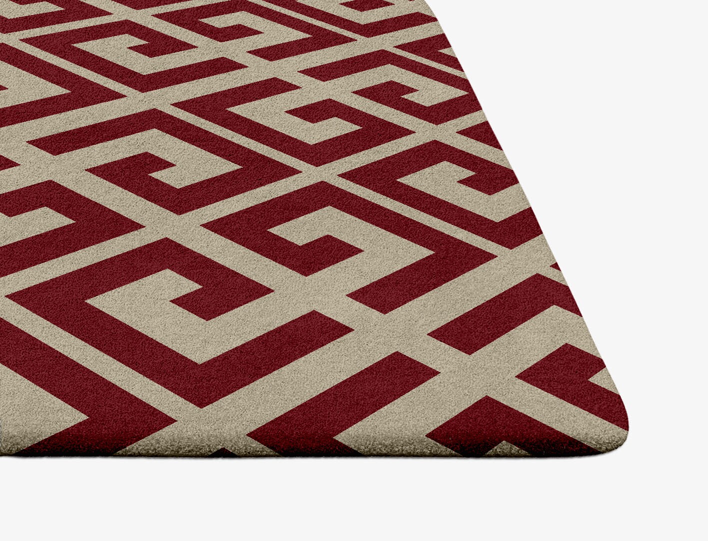 Angus Geometric Ogee Hand Tufted Pure Wool Custom Rug by Rug Artisan
