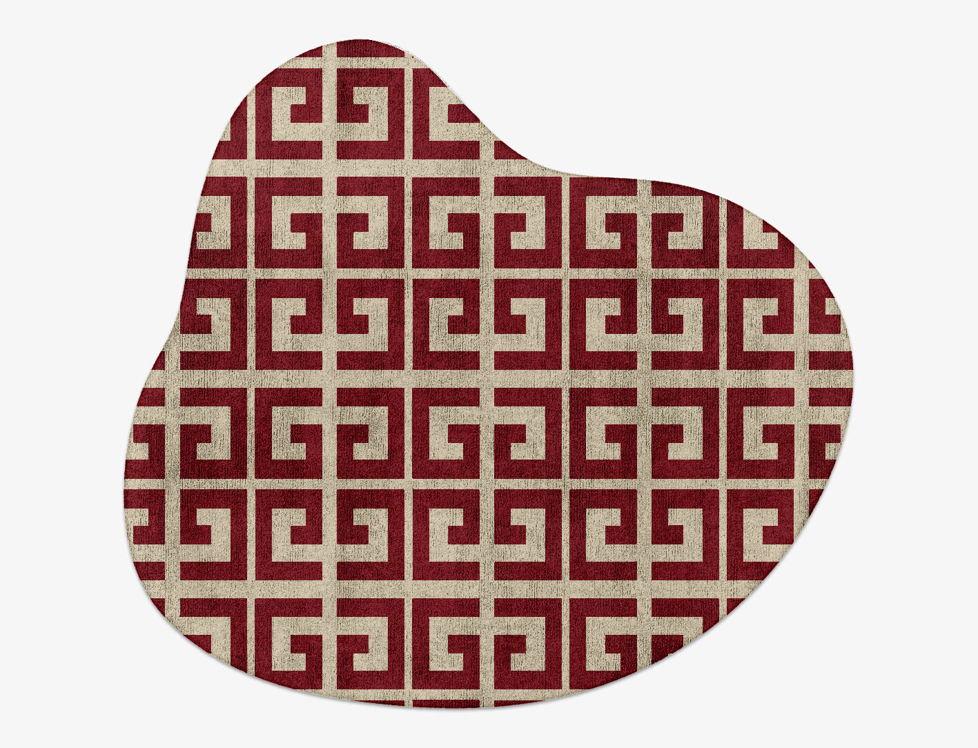 Angus Geometric Splash Hand Tufted Bamboo Silk Custom Rug by Rug Artisan