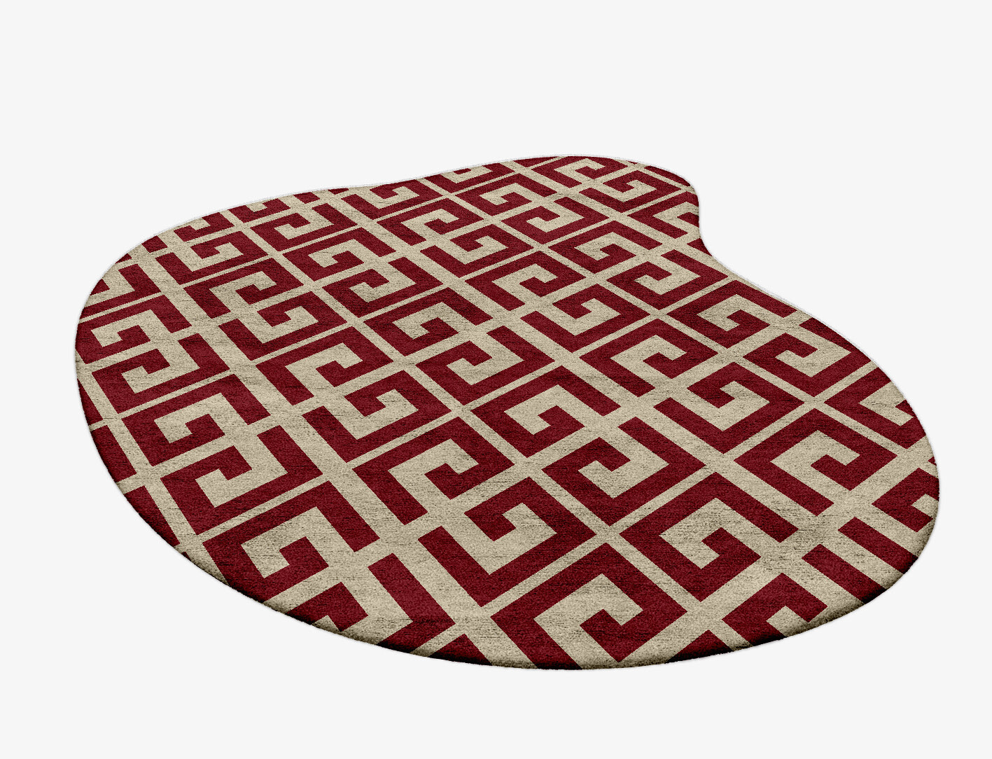 Angus Geometric Splash Hand Tufted Bamboo Silk Custom Rug by Rug Artisan