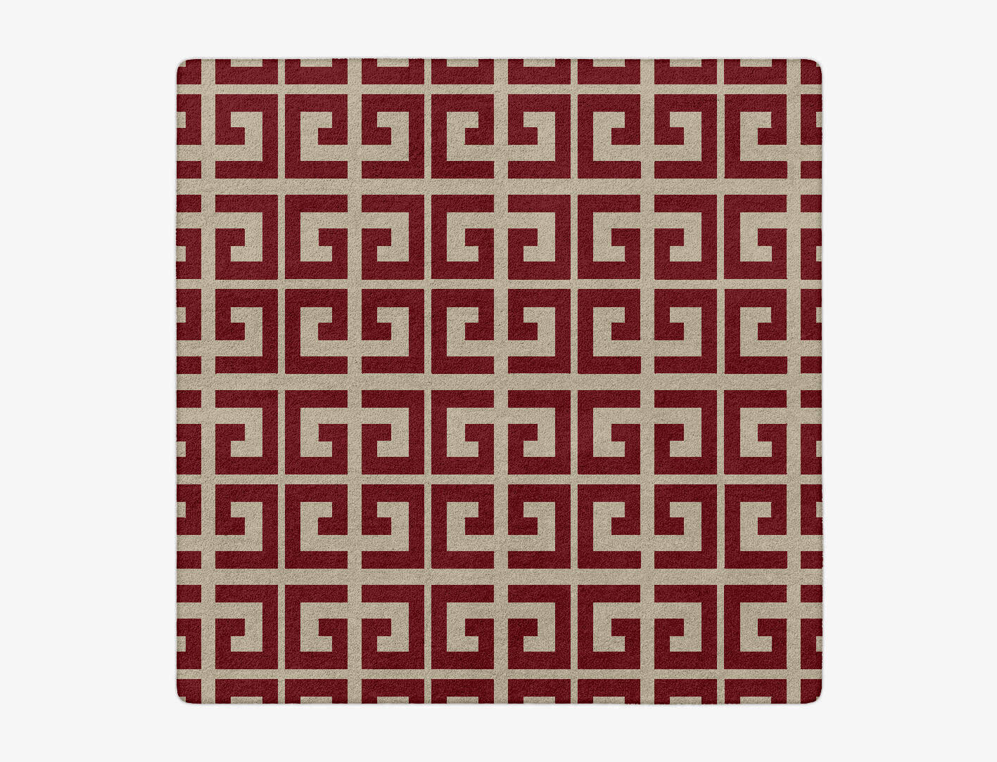 Angus Modern Geometrics Square Hand Tufted Pure Wool Custom Rug by Rug Artisan