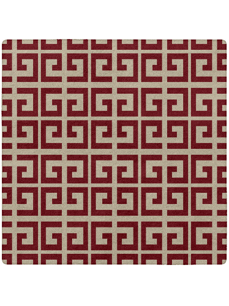 Angus Modern Geometrics Square Hand Tufted Pure Wool Custom Rug by Rug Artisan