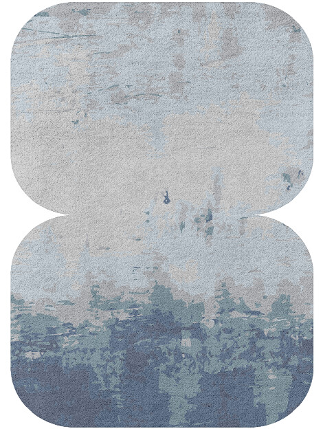 Anomaly Cerulean Eight Hand Tufted Pure Wool Custom Rug by Rug Artisan