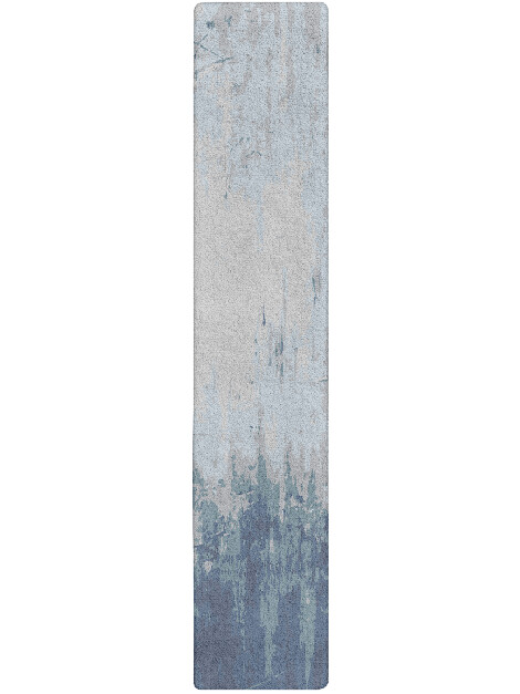 Anomaly Cerulean Runner Hand Tufted Pure Wool Custom Rug by Rug Artisan