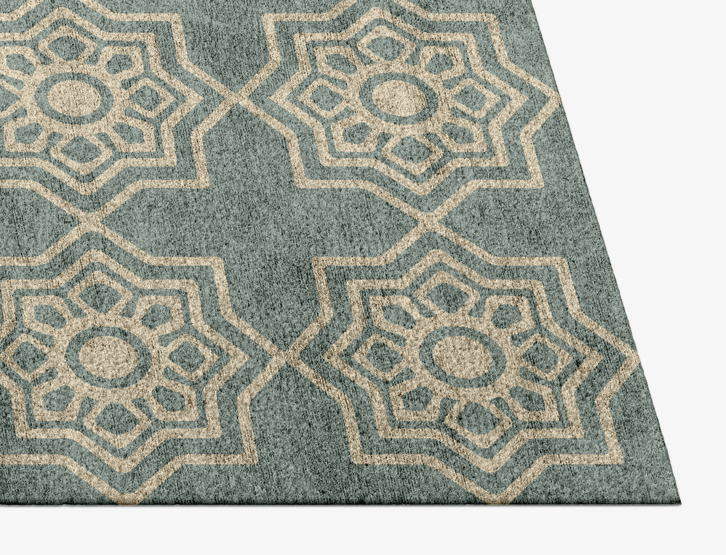 Anthos Blue Royal Rectangle Hand Knotted Bamboo Silk Custom Rug by Rug Artisan