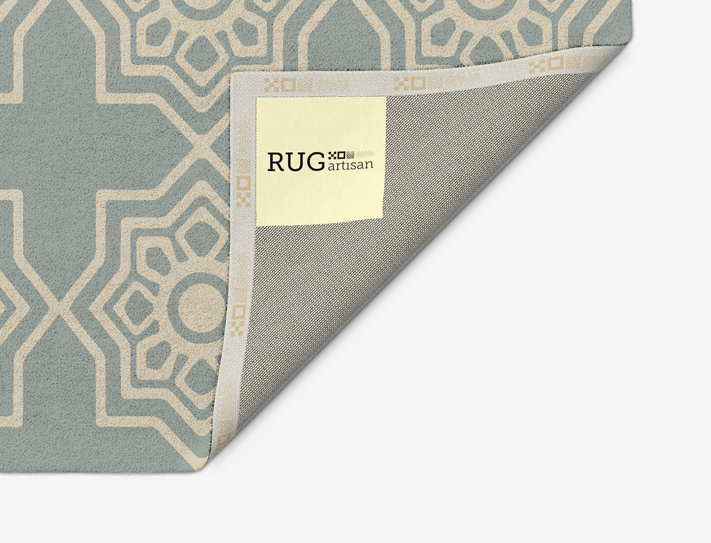 Anthos Blue Royal Arch Hand Tufted Pure Wool Custom Rug by Rug Artisan