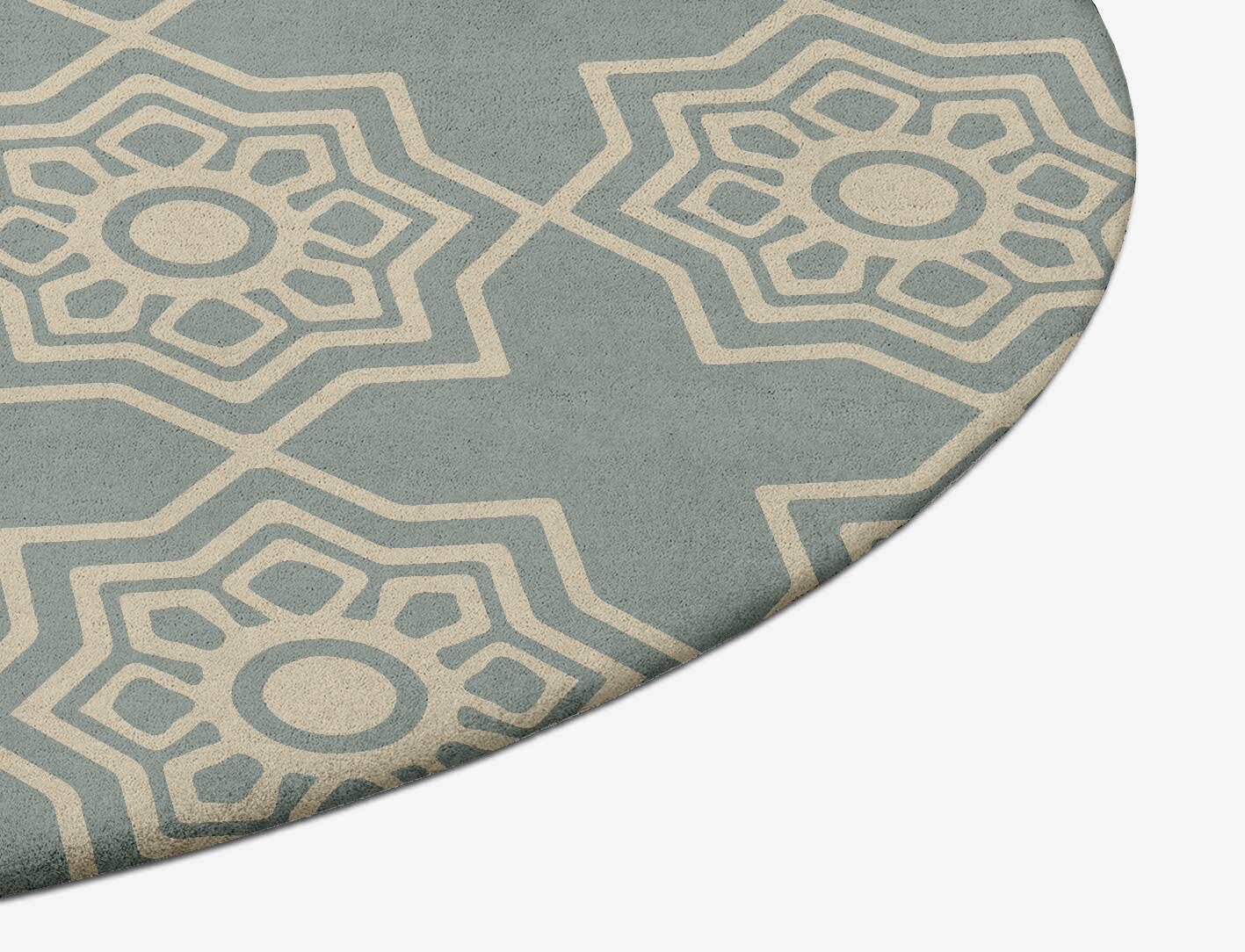 Anthos Blue Royal Oval Hand Tufted Pure Wool Custom Rug by Rug Artisan