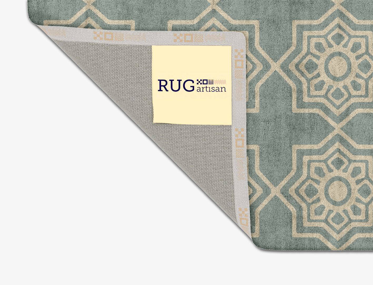 Anthos Blue Royal Square Hand Tufted Bamboo Silk Custom Rug by Rug Artisan